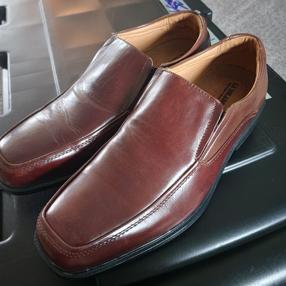 Mens Size 11 LA Milano Dress Shoes New Brown